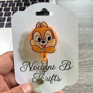 Orange Cartoon Character Badge Reel